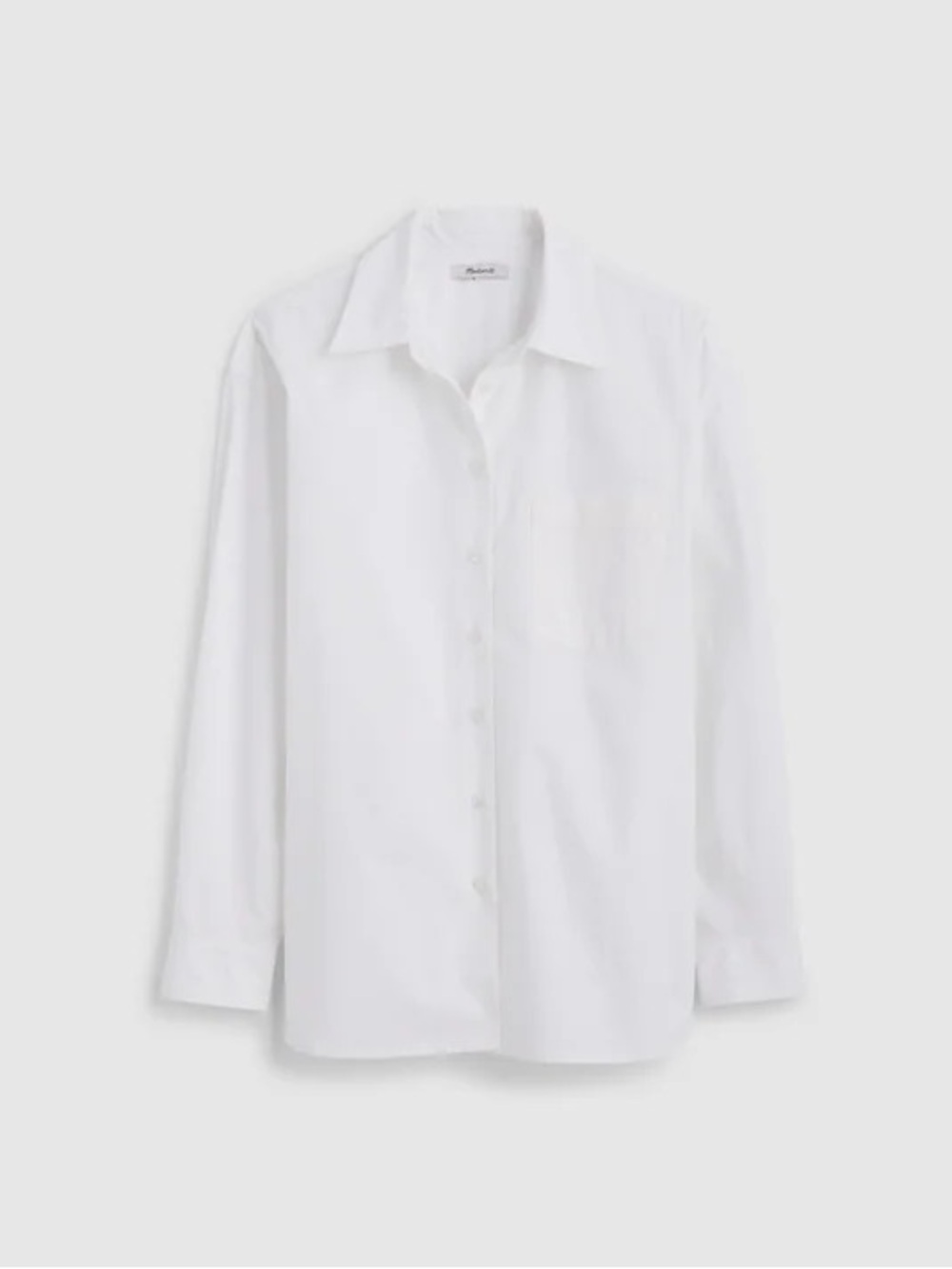 Madewell The Easy Shirt Button Down in White Size Medium NWT - Picture 6 of 13